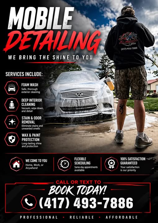 All American Pressure Washers mobile detailing a vehicle